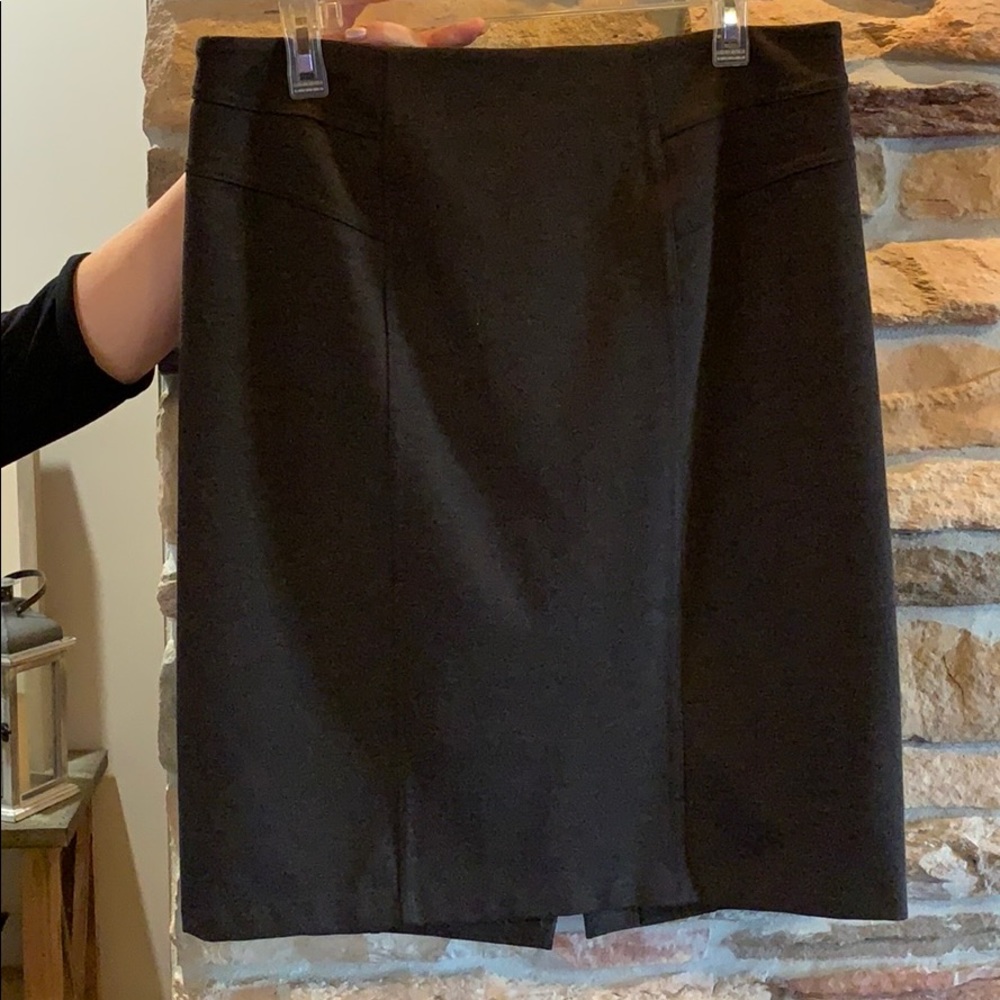 Brown pencil skirt